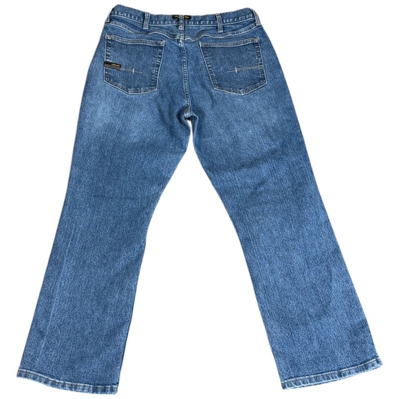 Ariat Relaxed Boot Cut M4 Jeans Men's 34x30 Blue Western Rodeo Cowboy Rebar Work - Picture 2 of 3
